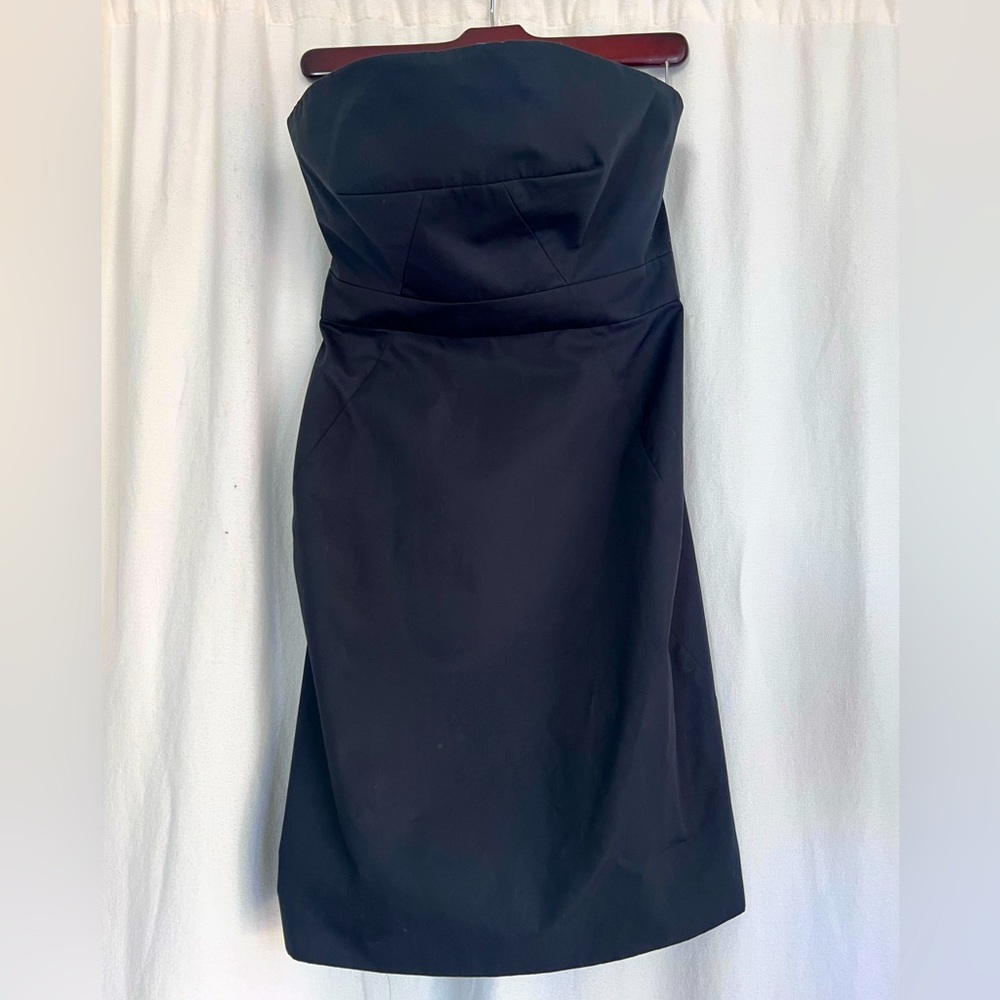 Jcrew 2p black strapless dress, adorable fit!